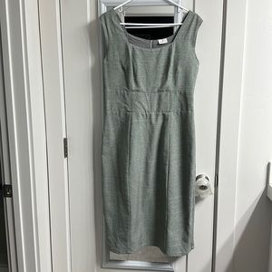 Large grey knee length dress. Made by seamstress.